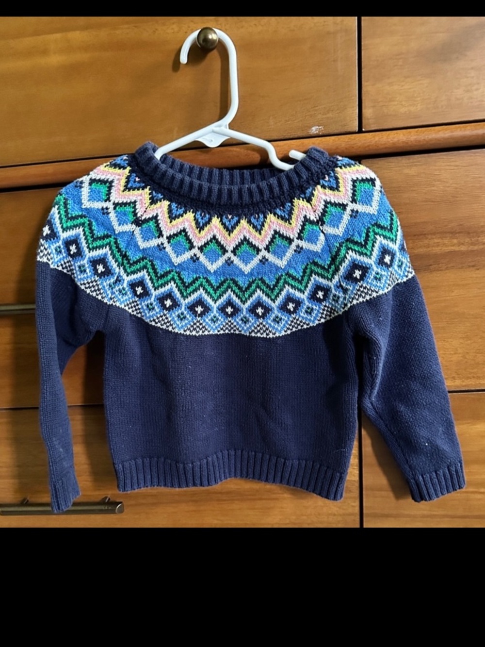 Adorable apres ski sweater, size 2T